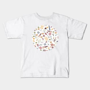 Chic Hair Stylist Pattern Kids T-Shirt